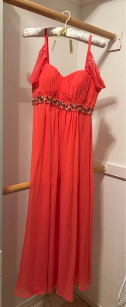 Jessica Simpson Coral Bridesmaid dress