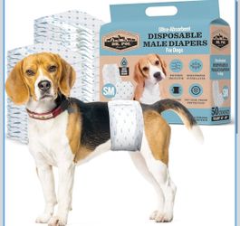50 Pack Dog Diapers for Male Dogs