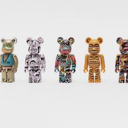 DesignerCon DCon 2022 Medicom BearBrick BE@RBRICK 100% Artist Series 4 5 Pack