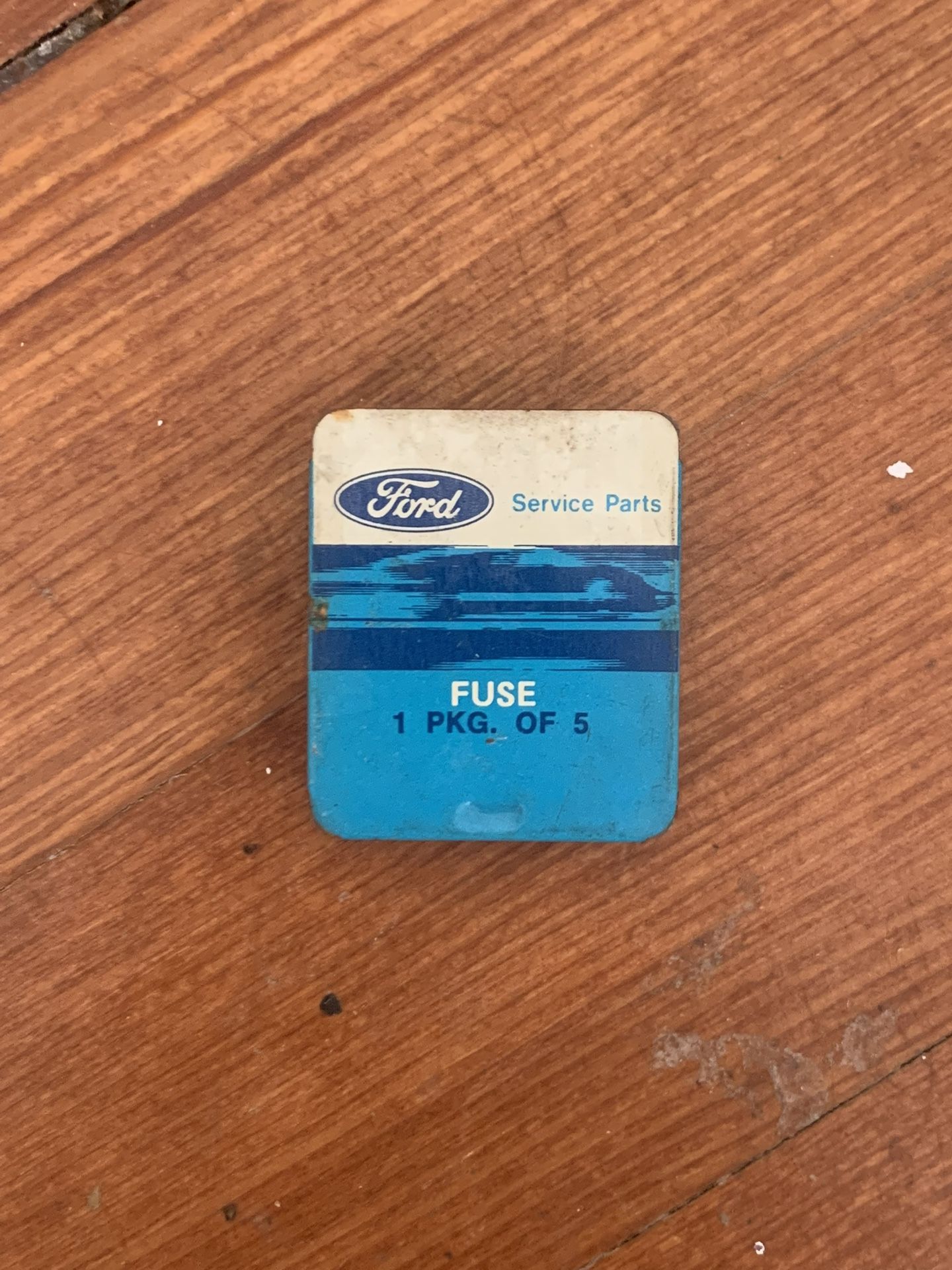 Vintage Ford service parts, glass tube fuses