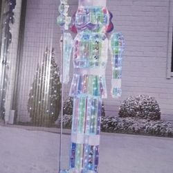 5 ft Prismatic Light Up Nut Cracker