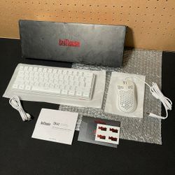 New RedThunder 60% Gaming Keyboard and Mouse Combo, Ultra-Compact 61 Keys RGB Backlit Mini Keyboard, Lightweight 7200 DPI Honeycomb Optical, Wired Gam
