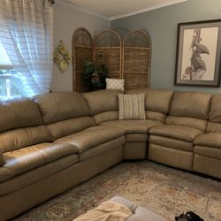 Tan Couch Sectional 