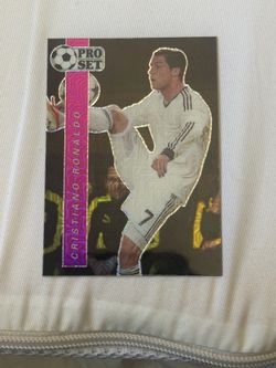 Cristiano Ronaldo Pro Set Pink Foil 9/20 Serial Numbered Rare Soccer Card