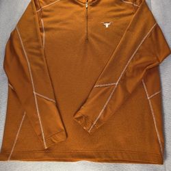 Nike Golf Fit-Therma UT Texas Longhorns 1/4 Zip Men's Size XL Orange Pullover LS