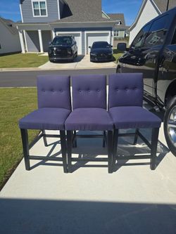 Set of 3 Skyline Upholstered Barstools