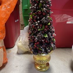 2 Table Top Christmas Trees