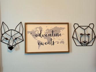 Adventure awaits wall decor set