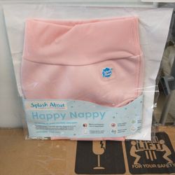 Splash About HAPPY NAPPY Swim Diaper, 6-12 months, Large, Almond Blossom