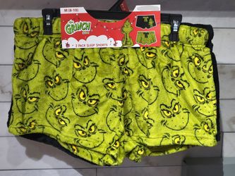 Women's The Grinch Minky 2ct Sleep Shorts Packs 
$7 Each (One Available In Size Medium 8-10 and One Available in size 3x (22W-24W))