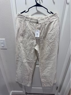 L*SPACE Rhodes Cream Linen Pants – Size L – NWT