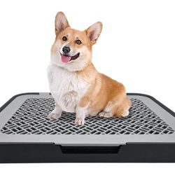 20"x15" Mesh Puppy Training Pad Dog Potty Tray with Grid Portable Pet Litter Box

