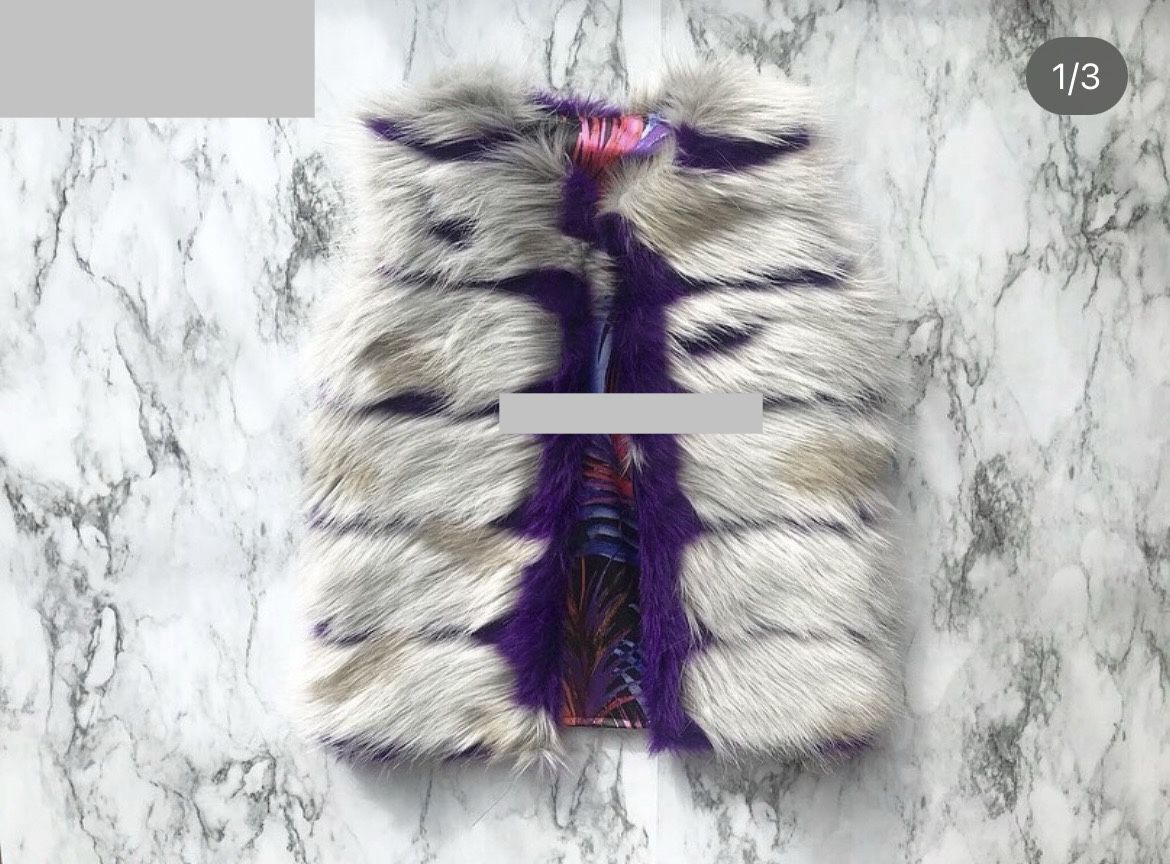 Faux Fur Baby Girl Vest
