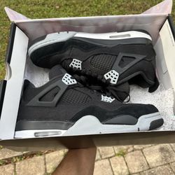 Jordan 4 Black Canvas Size 12