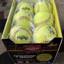Rawlings | NCAA Recreational Fastpitch Softballs | 11" | 12 Count