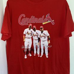 The Farewell Tour 2022 StL Cardinals Pujols, Molina & Wainwright T-Shirt Large