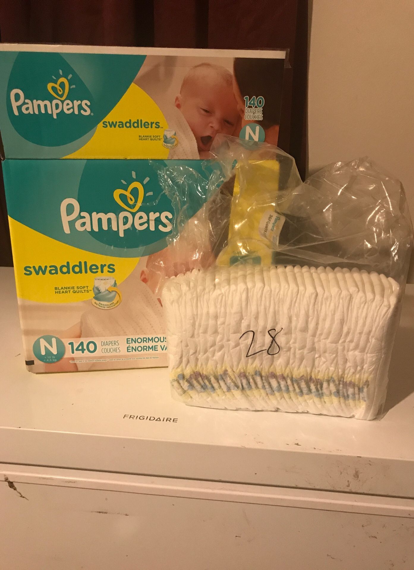 unused newborn pampers