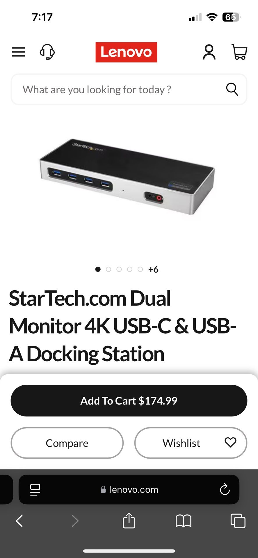 https://offerup.com/redirect/?o=U3RhclRlY2guY29t Dual Monitor 4K USB-C & USB-A Docking Station