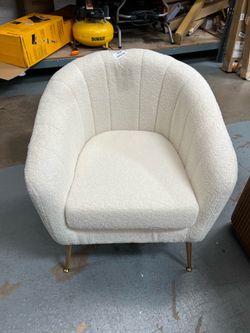 Fitchburg Barrel Chair - White