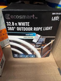 EcoSmart 32.8-ft white outdoor rope light