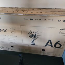 75" Hisense 4k Smart LED TV 