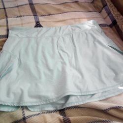 Women's Large HEAD tennis skirt light teal
