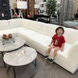Beautiful White Sectional
