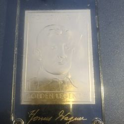 22gold pated 1995 golden legends Honus wagner baseball card