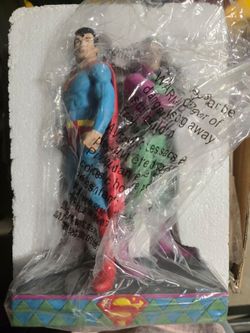 Superman vs Lex Luthor Figurine Jim Shore DC Comics Enesco