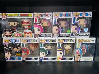 Funko Pop Anime & Movies Lot of 9