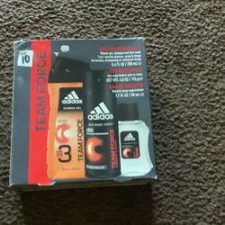 Adidas team Force Shower Gel, Body Spray, and Cologne 