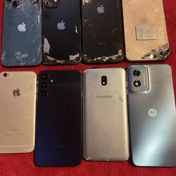 Lot of iPhone Samsung Motorola phones for Parts or Repair