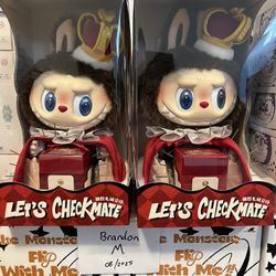 Labubu Lets Checkmate King Plush Doll New Sealed