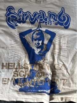 Hellstar Yoga School Of Enlightenment White T-shirt Size X-l #raptee #hiphop