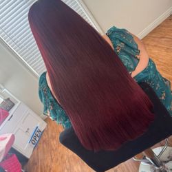 Tape In Extensions 24inch Burgundy