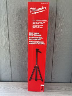 Milwaukee 72 in. Adjustable Laser Level Tripod