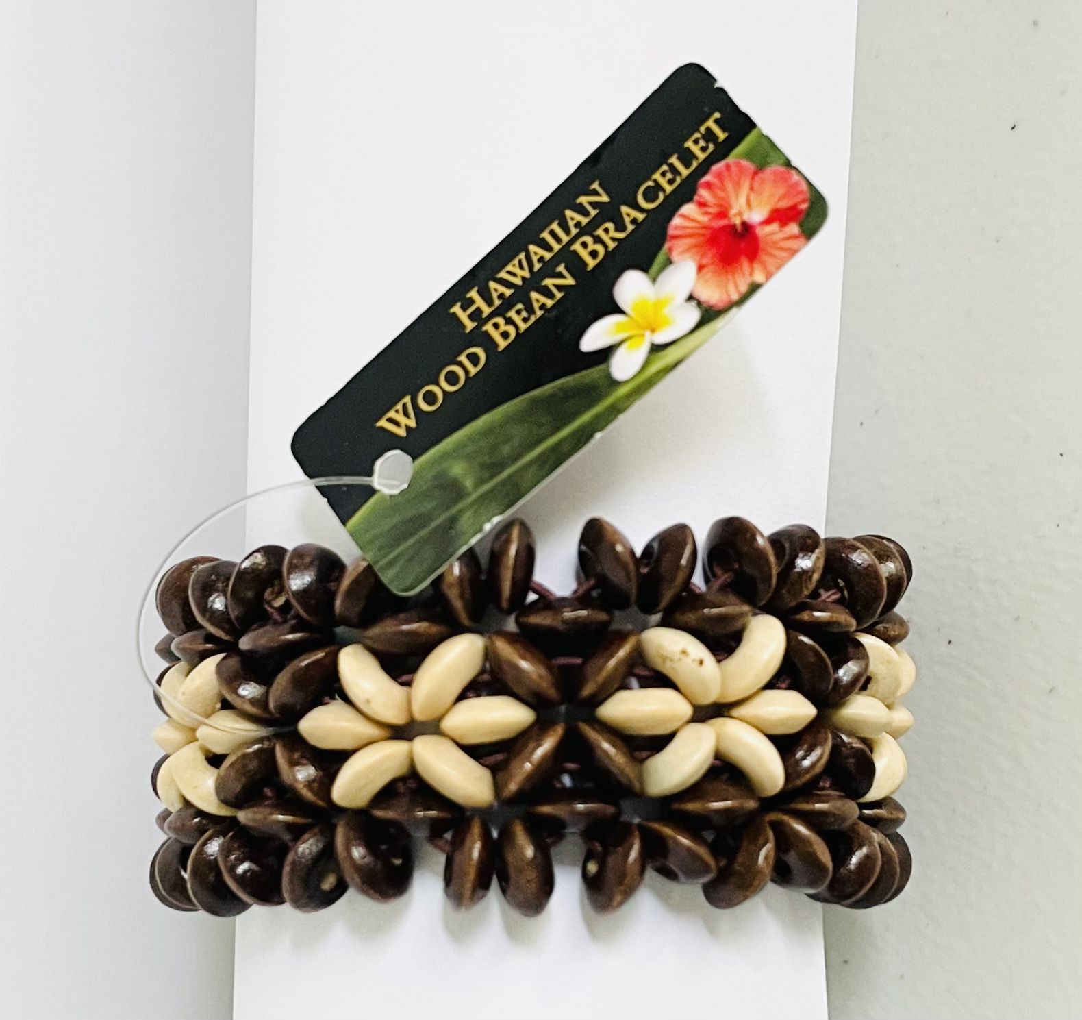 Hawaiian Wood Bean Bracelet NWT