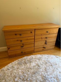 Large Solid Wood Dresser – 61” Wide