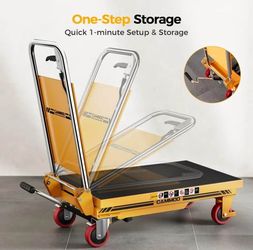 Brandnew Hydraulic Lift Table Cart 100% Good