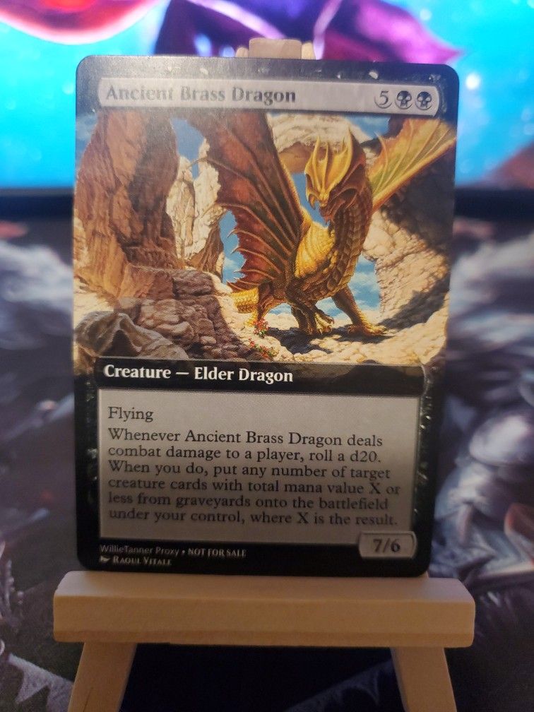 Magic The Gathering Custom Proxy Ancient Brass Dragon