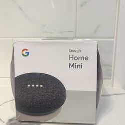 New Open Box Google Home Mini Bluetooth Speaker Smart Assistant Charcoal GA00216
