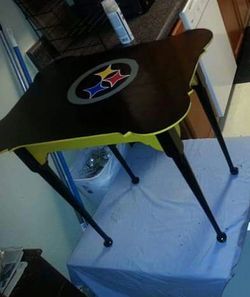 Handpainted Steerlers end table