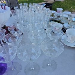 Beautiful Glass Stemware