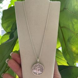 ATI Mother of Pearl Tree of Life Pendant Necklace