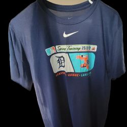 Nike Mens Detroit Tigers 2020 Spring Training Grapefruit League Tshirt Size L