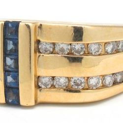 Mens Diamond/Sapphire Ring