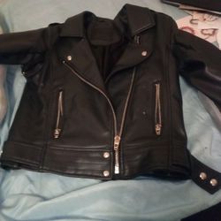 Women's Leather Riding Jacket 