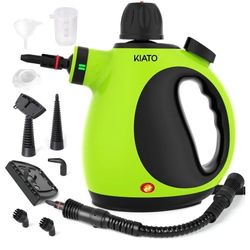 Kiato Handheld Steam Cleaner, 10 in 1 Hand Held Steamer for Cleaning, Portable Pressurized Steamer for Home Use, Bathroom, Mini Steam Cleaners for Uph