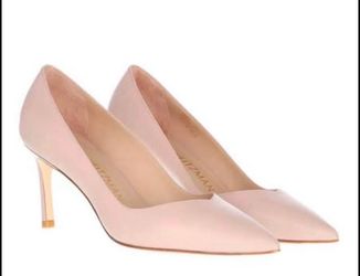 Stuart Weitzman Anny 70 Dolce Leather Stiletto Pumps Size 10