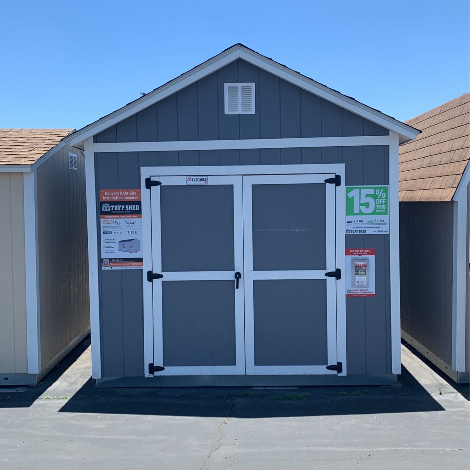 Tuff Shed Sundance TR-800 10x12 Was $7,168 Now $6,093 15% Off